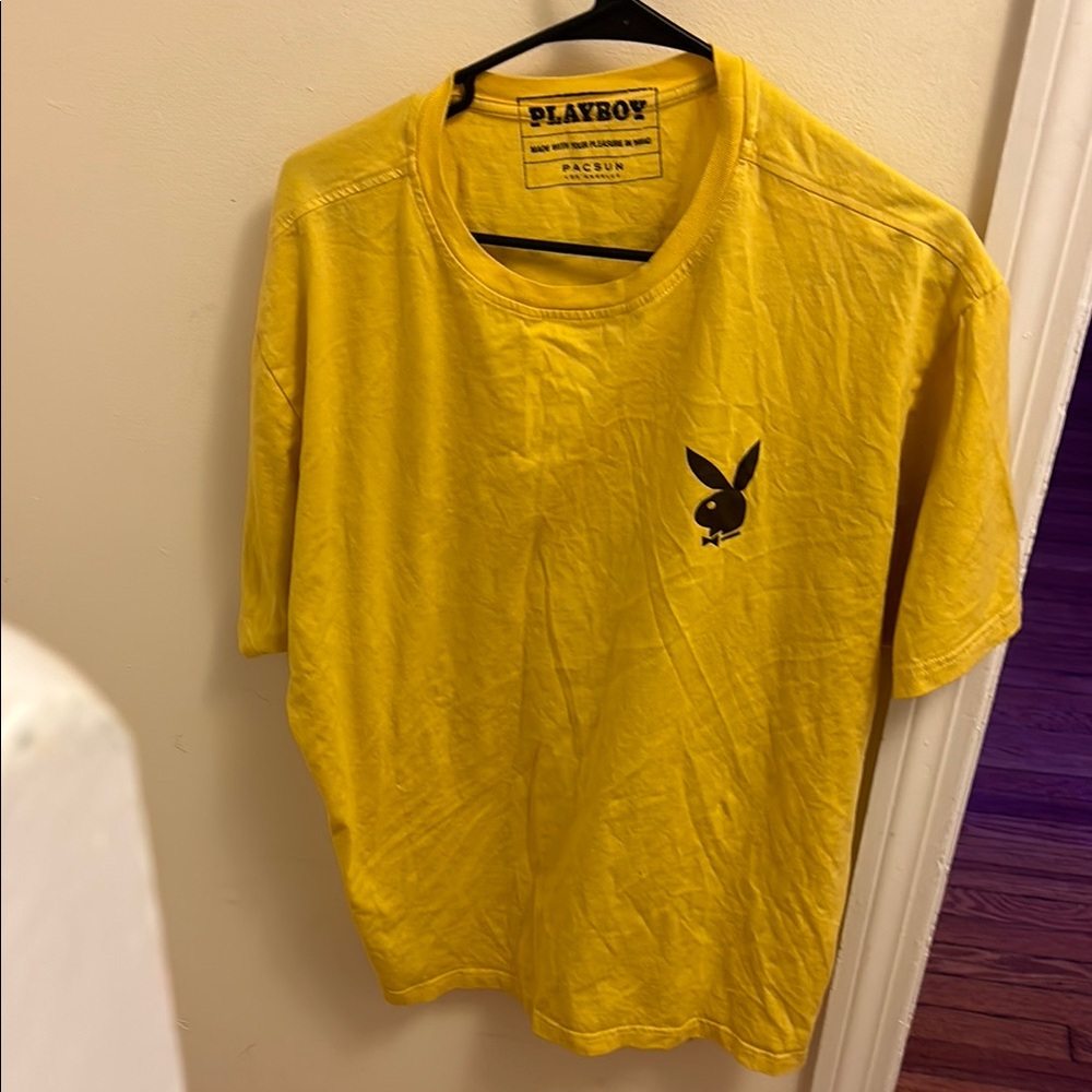 PLAYBOY Yellow Short Sleeve Tee